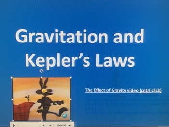 Preview of Gravitation and Keplers Laws