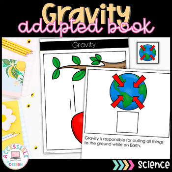 Preview of Gravity Adapted Book | Special Education | Physical Science 