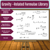 Gravity Formulas Digital Stickers Library Used in Gravity 