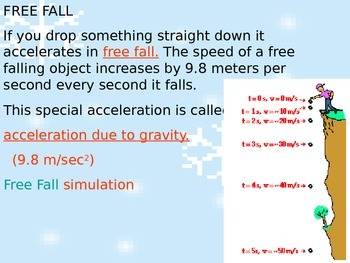 free fall physics acceleration