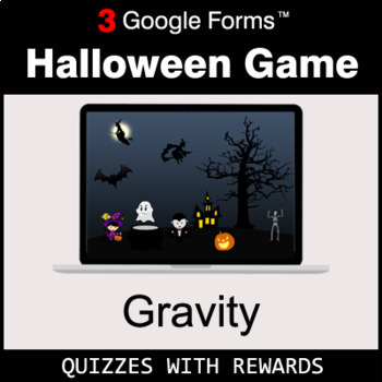 Preview of Gravity | Halloween Decoration Game | Google Forms | Digital Rewards