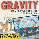 Gravity - Fun Science Summer - Word Search, Coloring Sheet