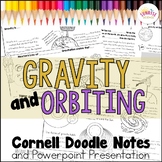 Gravity & Orbiting Doodle Notes | Orbital Motion | Solar S