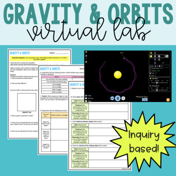 Preview of Gravity & Orbits Virtual Lab