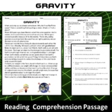 Gravity Reading Comprehension Passage and Questions - PDF