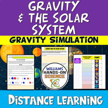 Preview of Gravity & Solar System NGSS ESS1.A ESS1.B Online Simulation Digital 