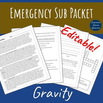 Preview of Gravity Sub Packet Editable