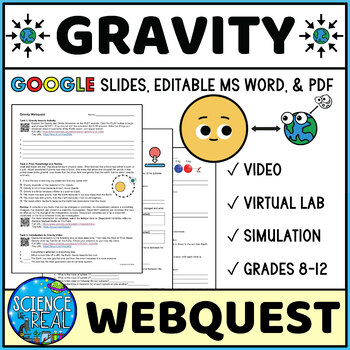 Preview of Gravity Webquest