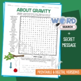 Force, Gravity Word Search Puzzle Vocabulary Station Activ