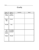 Gravity Worksheet | Teachers Pay Teachers
