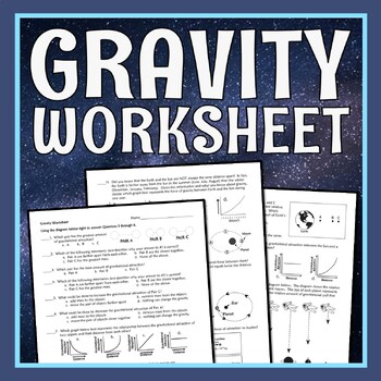 Preview of Gravity Worksheet Gravitational Interactions MS-PS2-4 and MS-ESS1-2