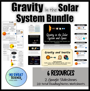 Preview of Gravity and Inertia in the Solar System and Space Bundle of Lessons