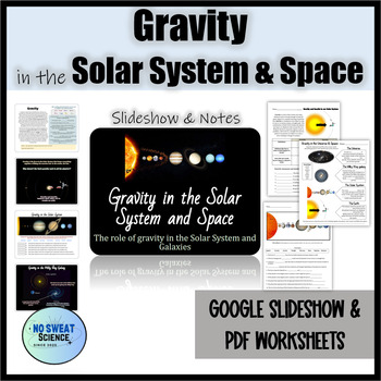 Preview of Gravity and Inertia in the Solar System and Space Worksheets and Lesson