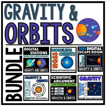 Preview of Gravity and Orbits in the Solar System Bundle For Middle School