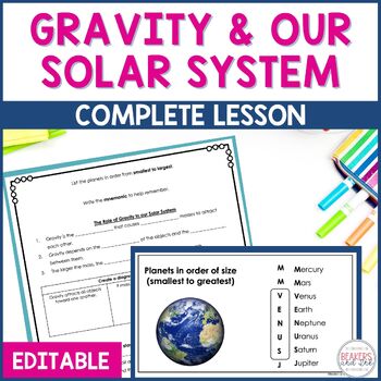 Preview of Gravity and Our Solar System PPT and Notes