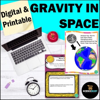 Preview of Gravity in Space Notes, Activity and Slides Guided Reading Digital Lesson