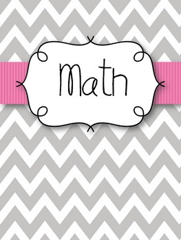 Gray Chevron with Pink Teacher Binder Covers and Spines *EDITABLE*