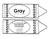 Gray Color Word Book