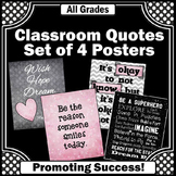 Gray Pink Classroom Decor Inspirational Quotes Classroom P