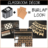 Ink-Friendly Burlap Texture - Classroom Decor (BUNDLE)