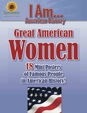 Great American WOMEN—18 Mini Posters of Famous People in A