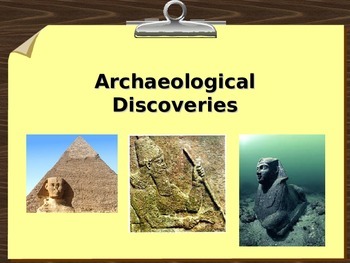 Preview of Archaeological Discoveries PowerPoint