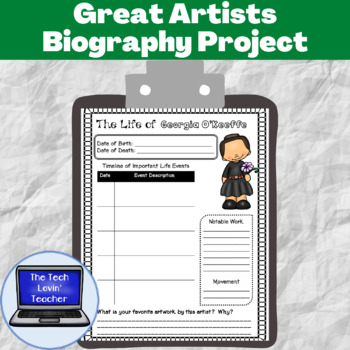 Preview of Great Artists Biography Project