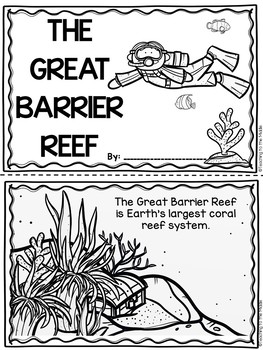 Download Great Barrier Reef Coloring Book And Questions Australia Ecosystem Coral Reef