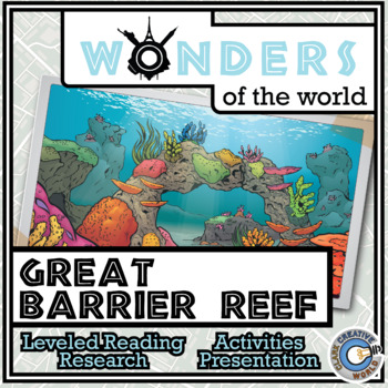 Preview of Great Barrier Reef - Leveled Reading, Slides, Printables, Activities & Digital