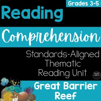 Preview of Great Barrier Reef  - Main Idea Context Clues ELA Unit Grades 3-5
