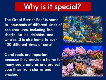 Great Barrier Reef PowerPoint Activity Lesson Australia World Famous ...