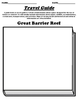 Great Barrier Reef Worksheet 