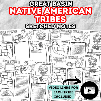 Preview of Great Basin Native American Tribes BUNDLE - Sketched Design Notes