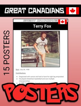 Preview of Great Canadians: Printable Posters