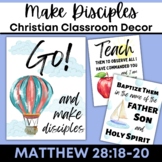Great Commission "Make Disciples" Bible Verse Posters for 