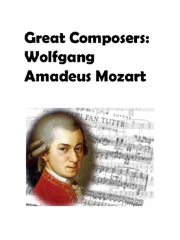 Preview of Great Composers Mozart
