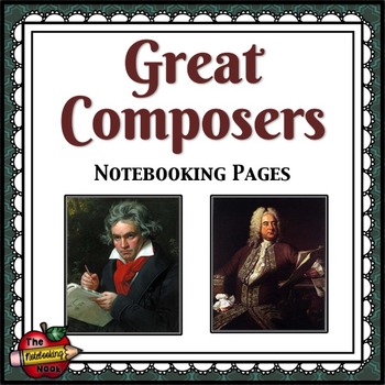 Preview of Composers Notebooking Pages