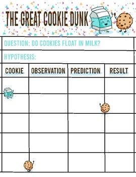 Great Cookie Dunk; A Sink or Float Unit by Great River Academy | TpT