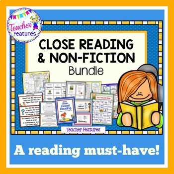 Close Reading Comprehension Activities NONFICTION TEXT FEATURES plus ...