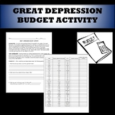Great Depression Budget Activity