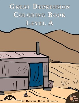 Preview of Great Depression Coloring Book-Level A