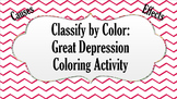 Great Depression Coloring: Causes and Impacts