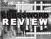 Great Depression Crossword Puzzle Review