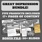 Great Depression: Curriculum/Unit Mini Bundle
