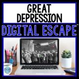 Great Depression DIGITAL ESCAPE ROOM for Google Drive® | D