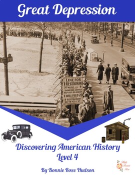 Preview of Great Depression-Discovering American History, Level 4 (Plus TpT Digital)