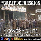 Great Depression PowerPoint / Google Slides + Videos Clips