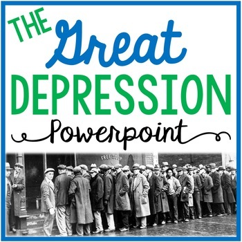 Preview of The Great Depression Lesson and Notes Activity