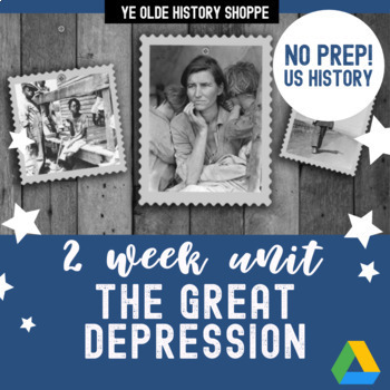 Preview of Great Depression & New Deal - 2 Week Unit Bundle - Digital - US History