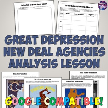 Preview of Great Depression New Deal Agencies Analysis